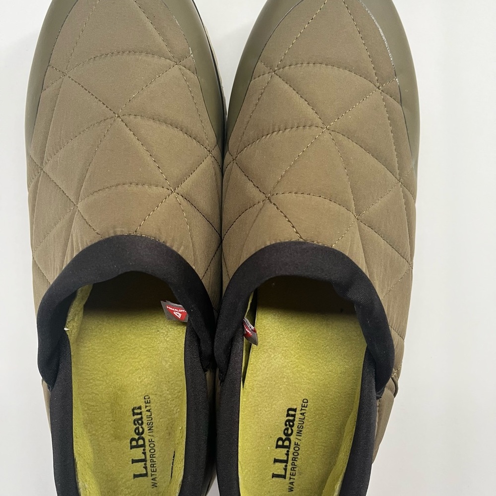L.L. Bean PrimaLoft waterproof quilted slip-one Men’s 13